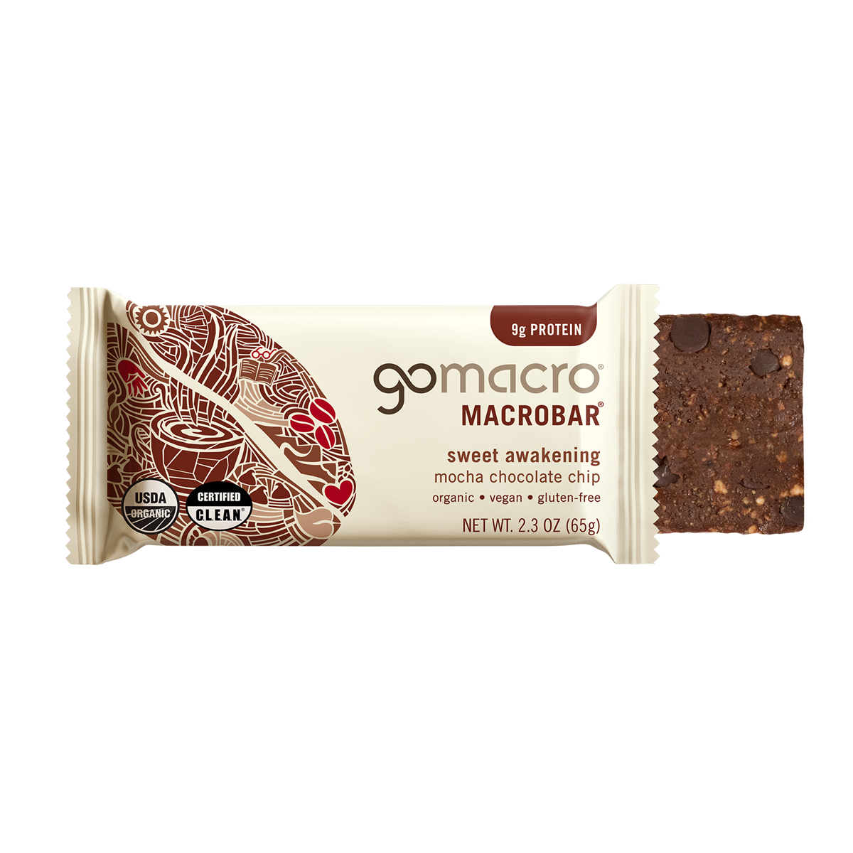 Mocha Chocolate Chip MacroBar | Organic + Vegan + Gluten Free
