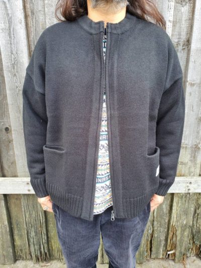 WAX Zip up crew neck cardigan［ gré｜青森市東大野のセレクトショップ ］