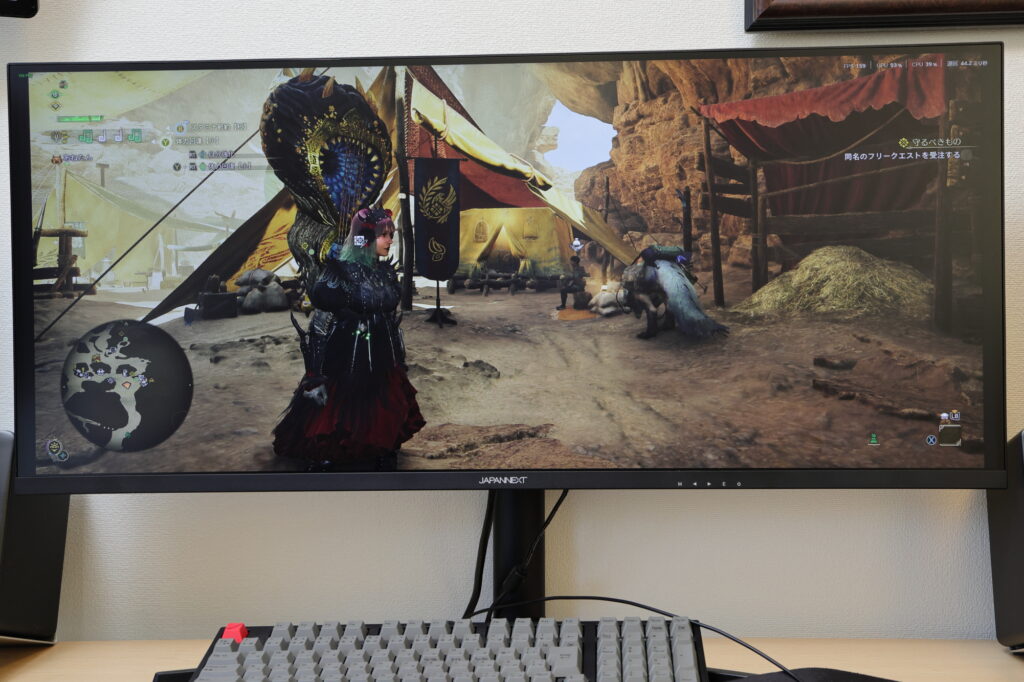 JN-IPS34G165UQ-HSをレビュー！ 高性能な大型ウルトラワイドモニター