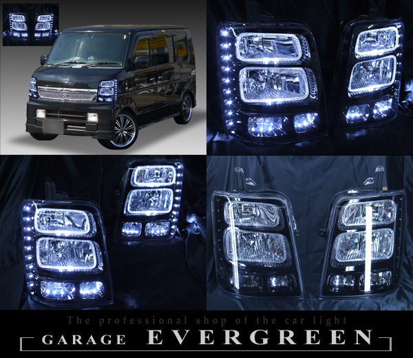 スズキ DA64W エブリィワゴン 純正HID車 純正ドレスアップヘッドライト