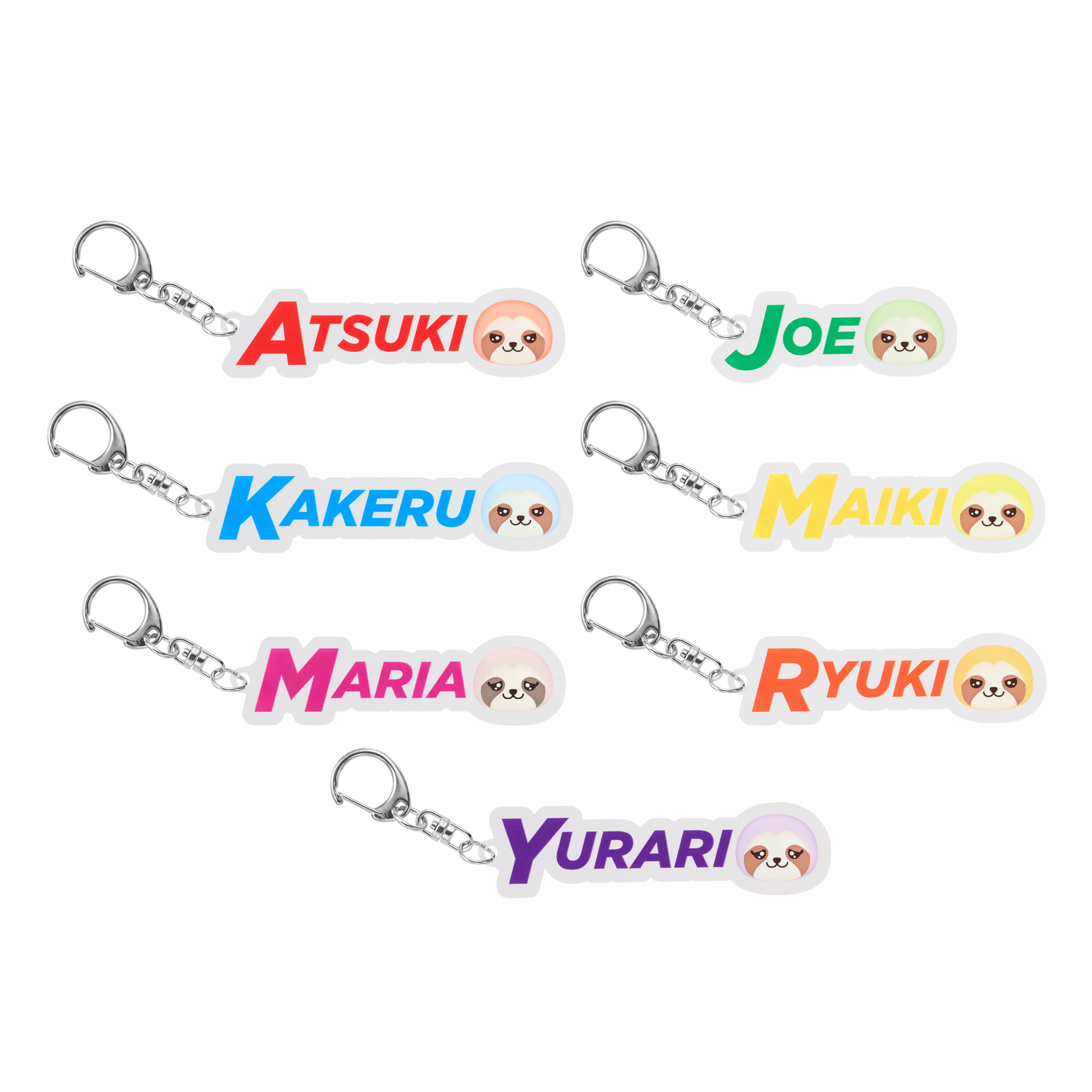 ネームキーホルダー（全7種ランダム） – GENIC STORE