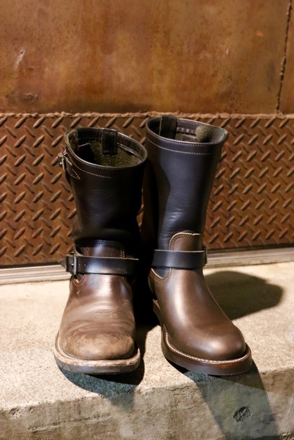 Keystone Biker Boots / Black×Nice Brown | ブーツリペアショップ 福祿壽