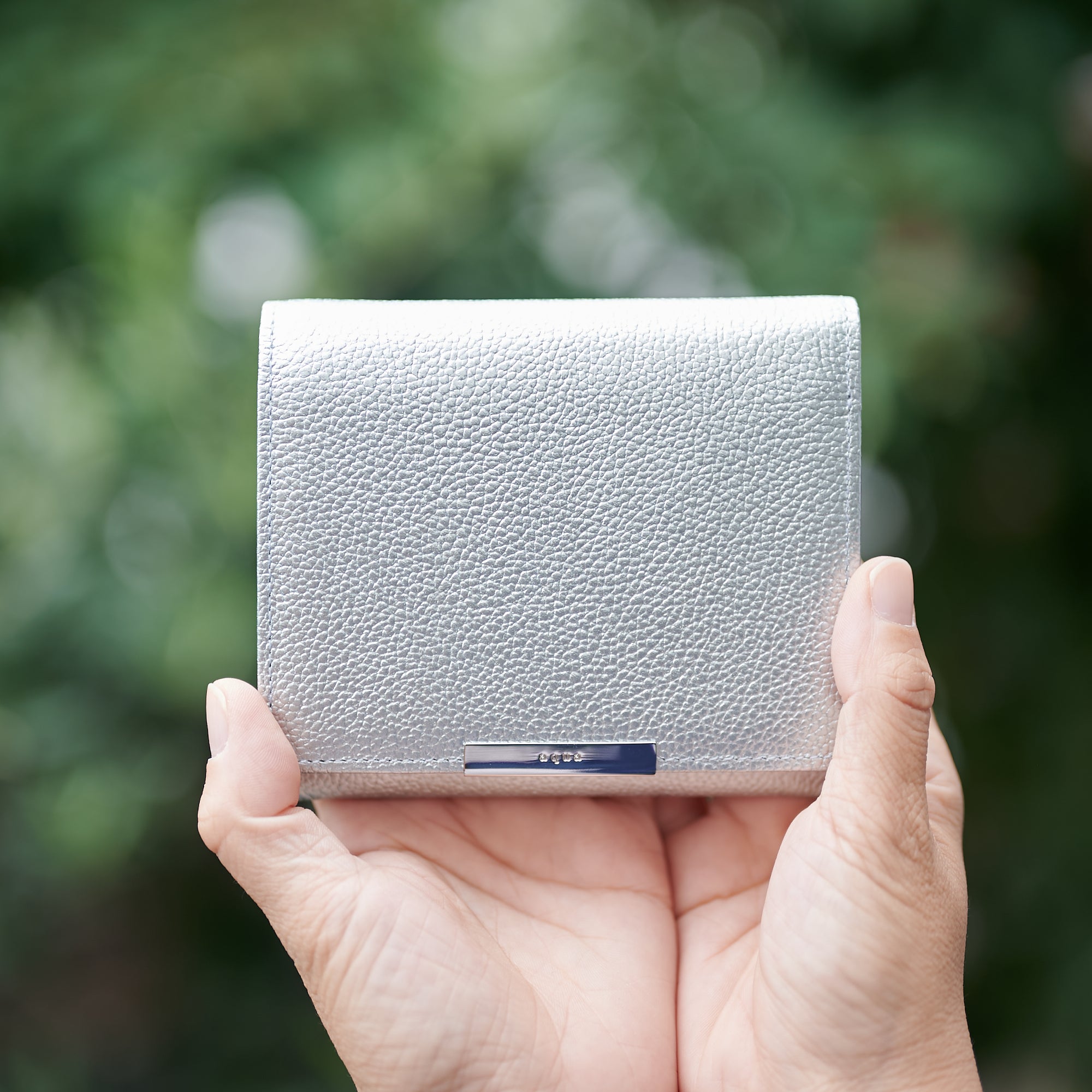 Left-Handed Wallet – Ice Blue Leather, Yamato Tokyo | HIDARI