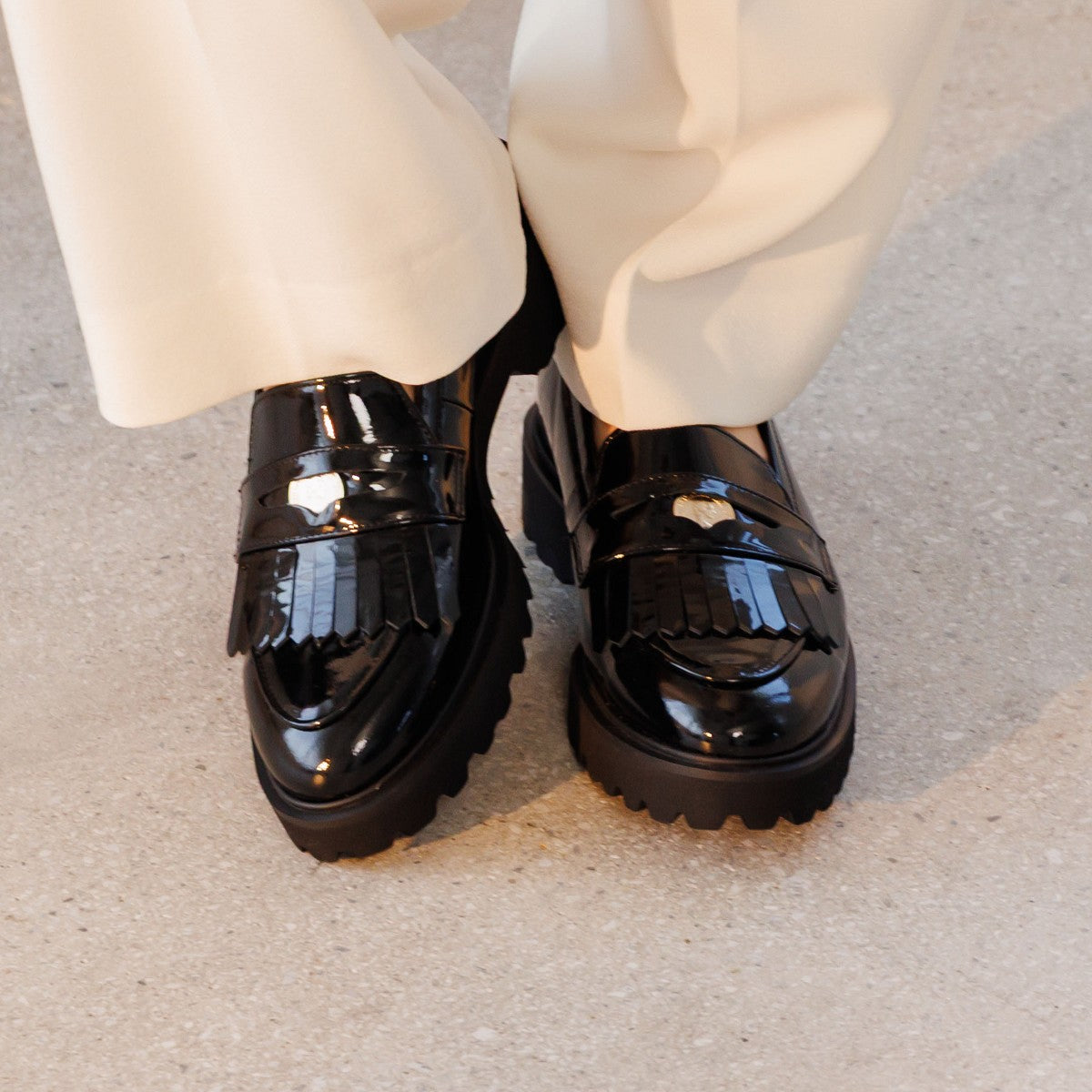 SALE】トラックソールコインローファー/641304