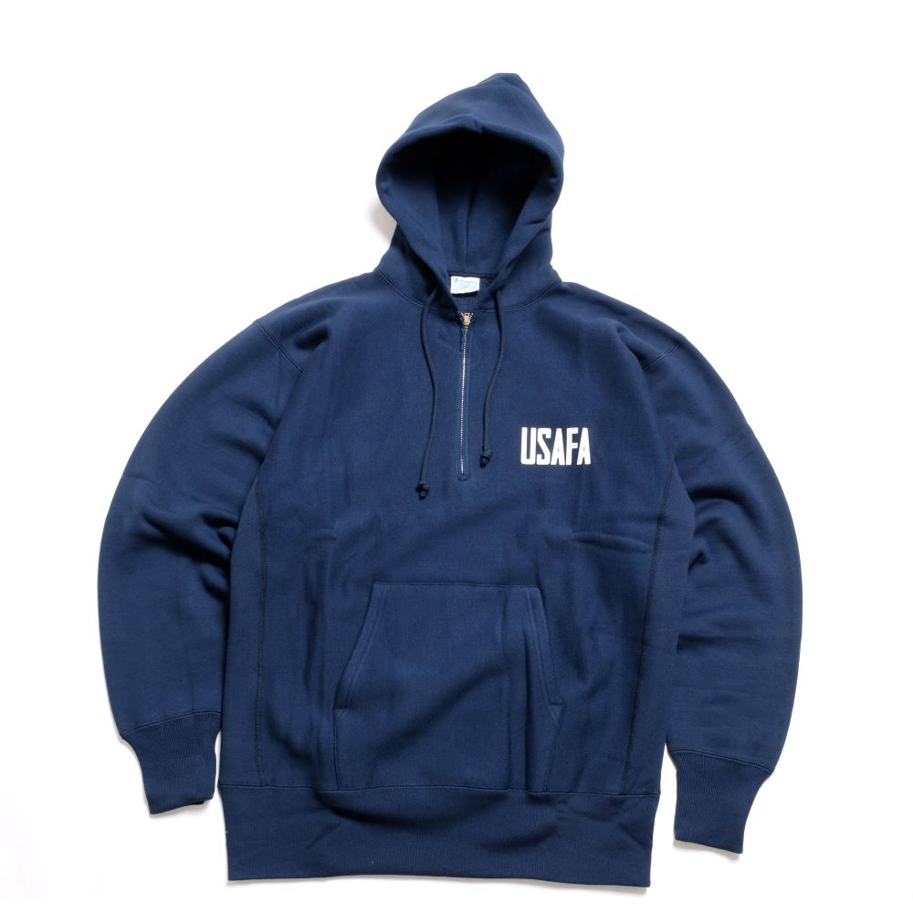 Champion - REVERSE WEAVE HALF ZIP HOODED SWEATSHIRT - USAFA - C3