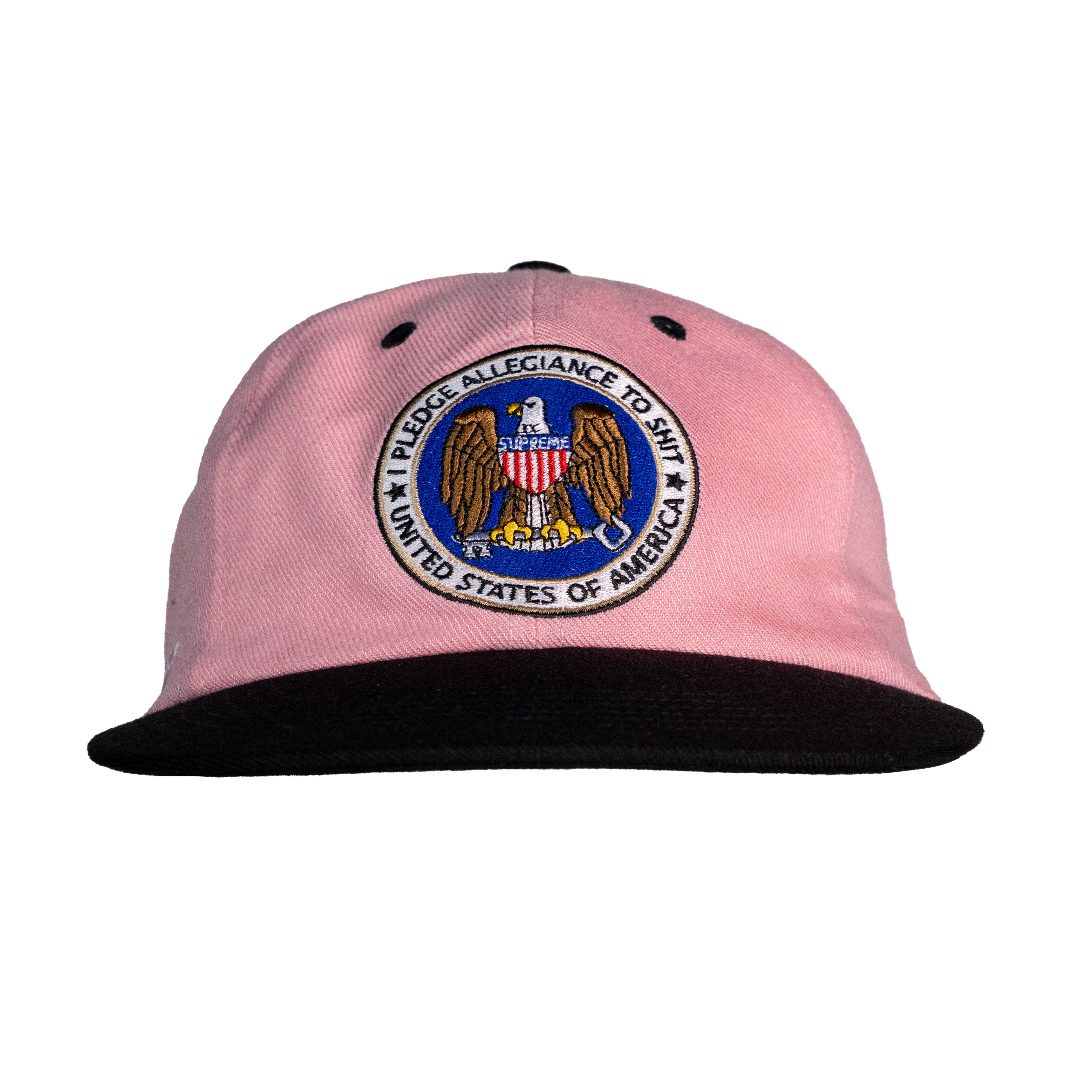 Supreme Pledge Allegiance 6-Panel Cap Pink – Holy Grail