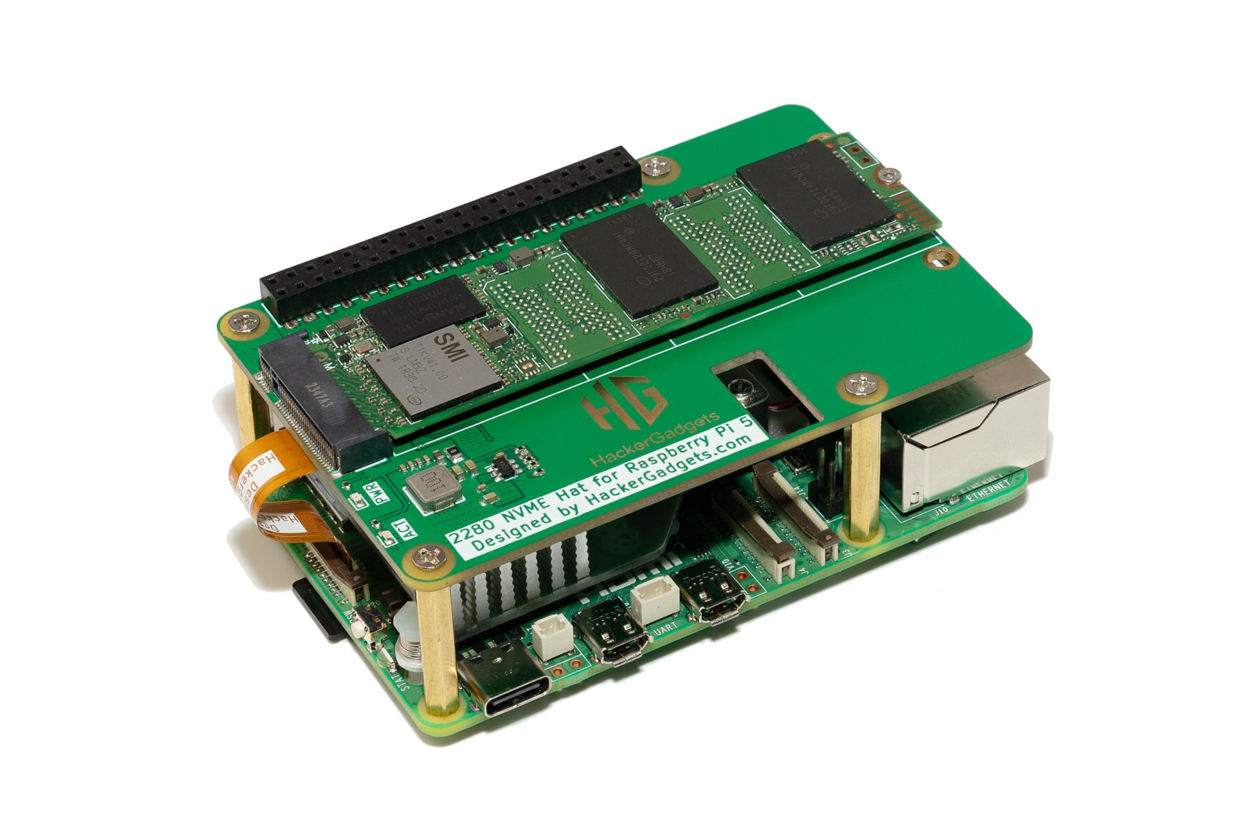 NVME Hat for Raspberry Pi 5 supports up to 2280 size SSD – Hacker