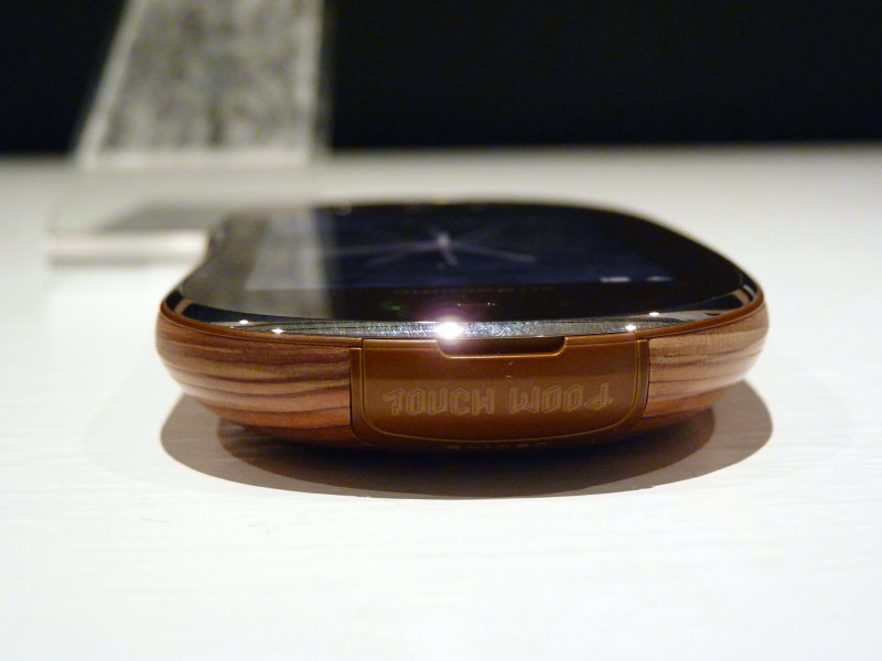A cell phone made of hinoki 