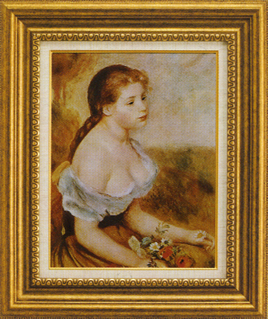 ルノアール 『花持つ少女』 【送料無料】 ガレリア・フランジェリコの