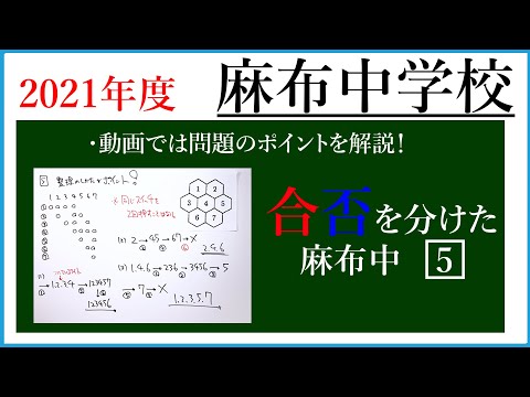 麻布中学校の過去問解説動画 一覧｜【WISARDNET】中学受験 過去問 解説