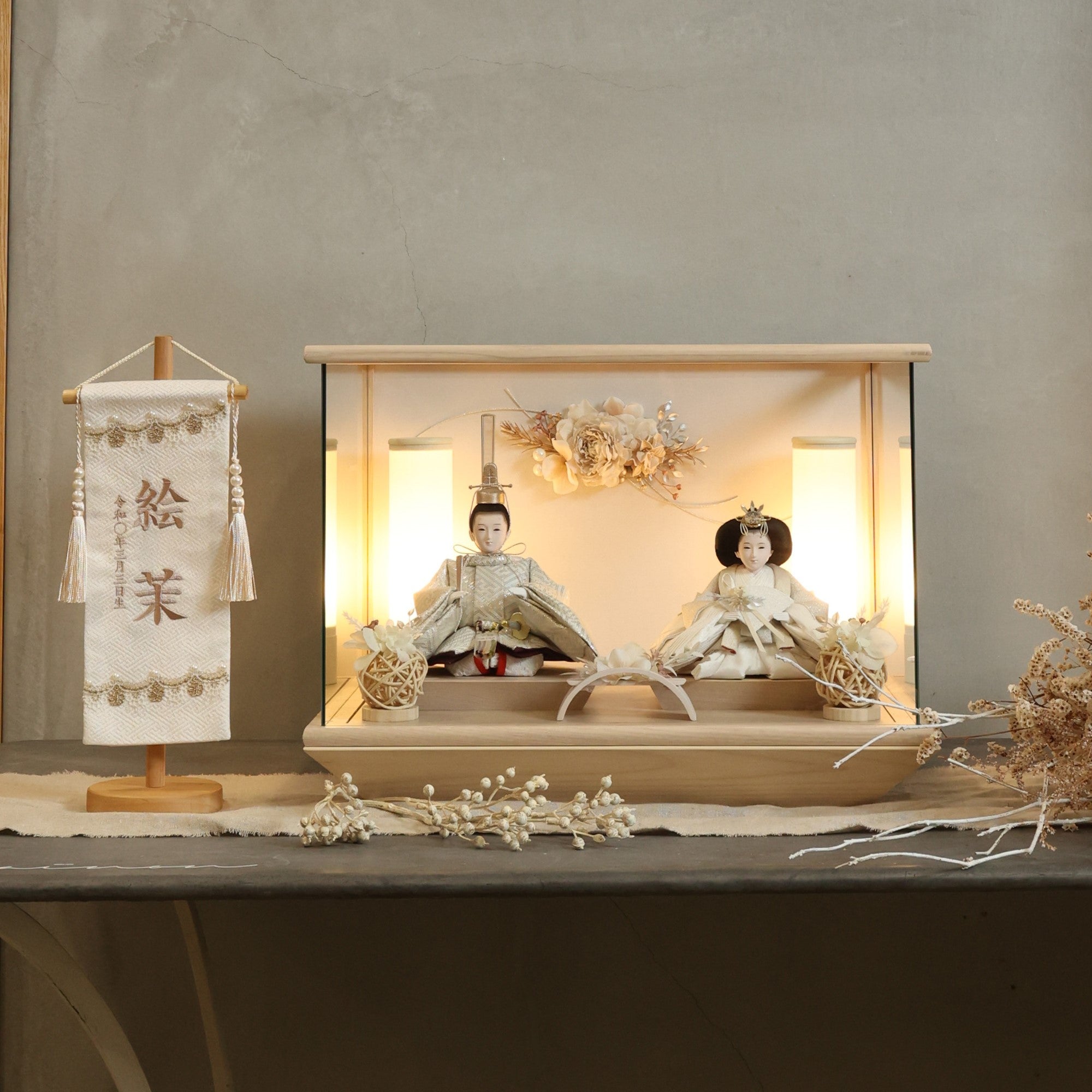 祈ドールの雛人形｜ななせ｜ケース飾り ｜雛人形（ひなにんぎょう）の