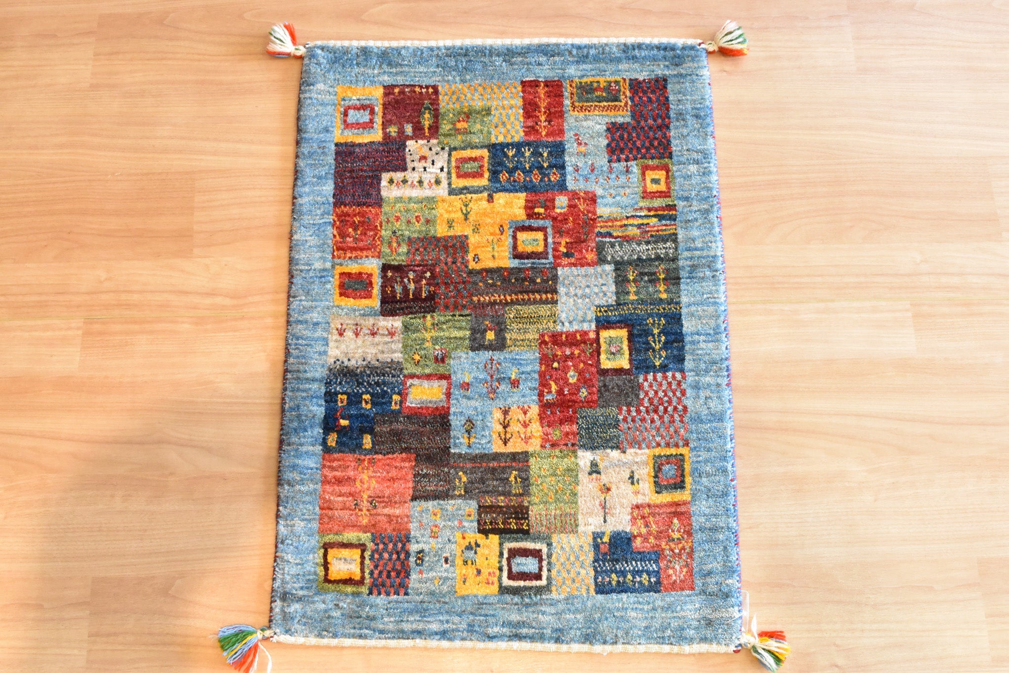 ギャッベ イラン産玄関マットサイズ 97✕67