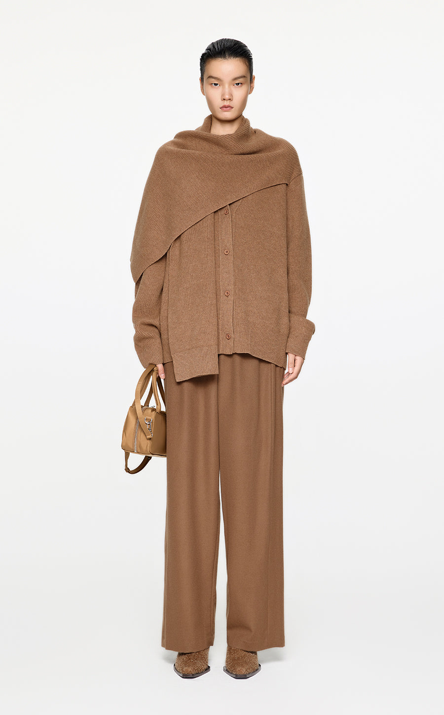 Sweater / JNBY Relaxed Wool Cape Cardigan – JNBYPLUS