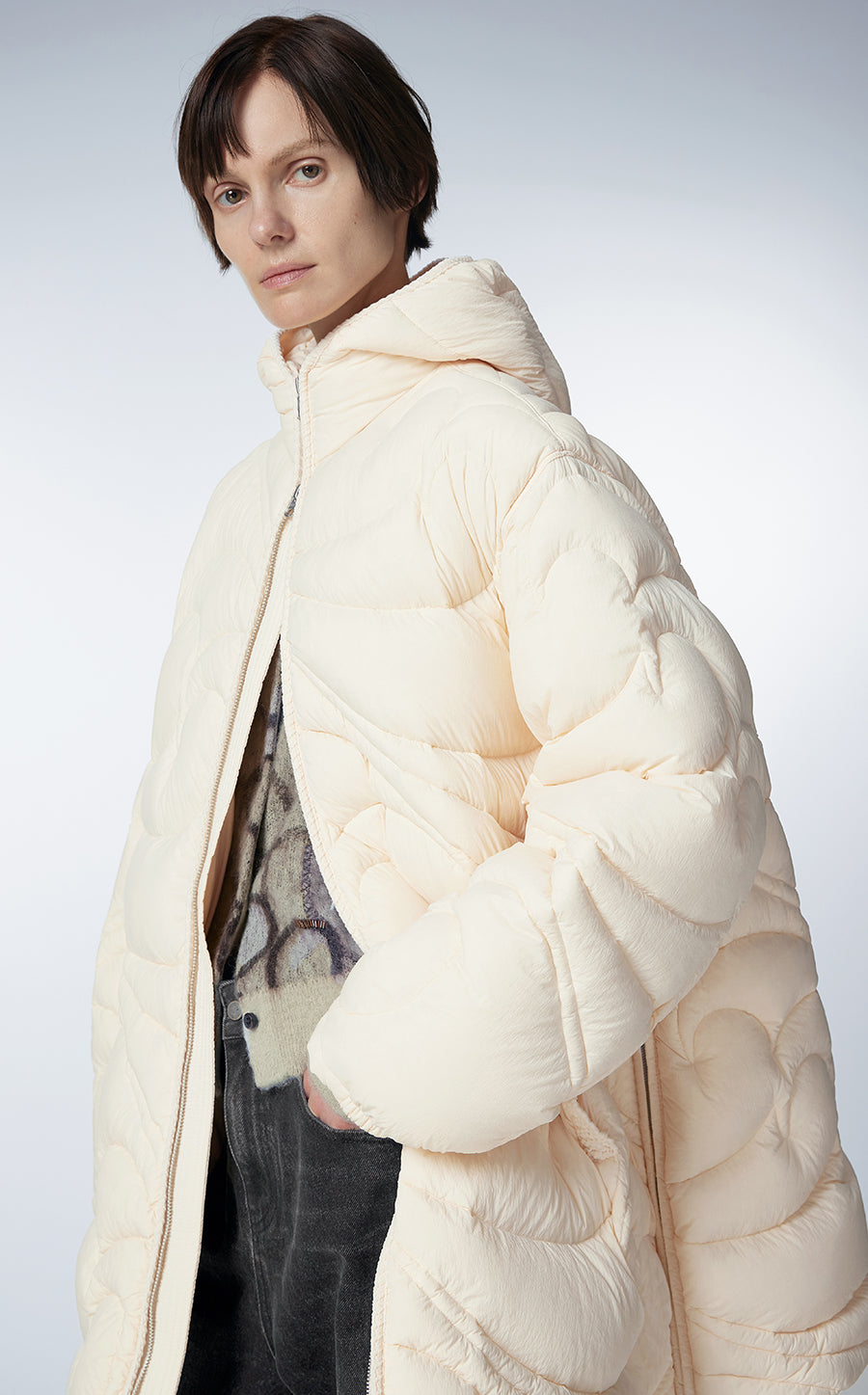 Coat / JNBY Mid-length Hooded Nylon Down Coat – JNBYPLUS