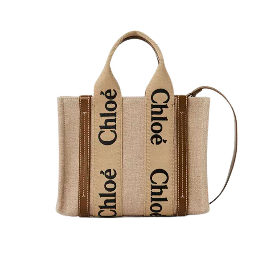 Chloe - Small Woody tote bag in linen – Joe Brand Store