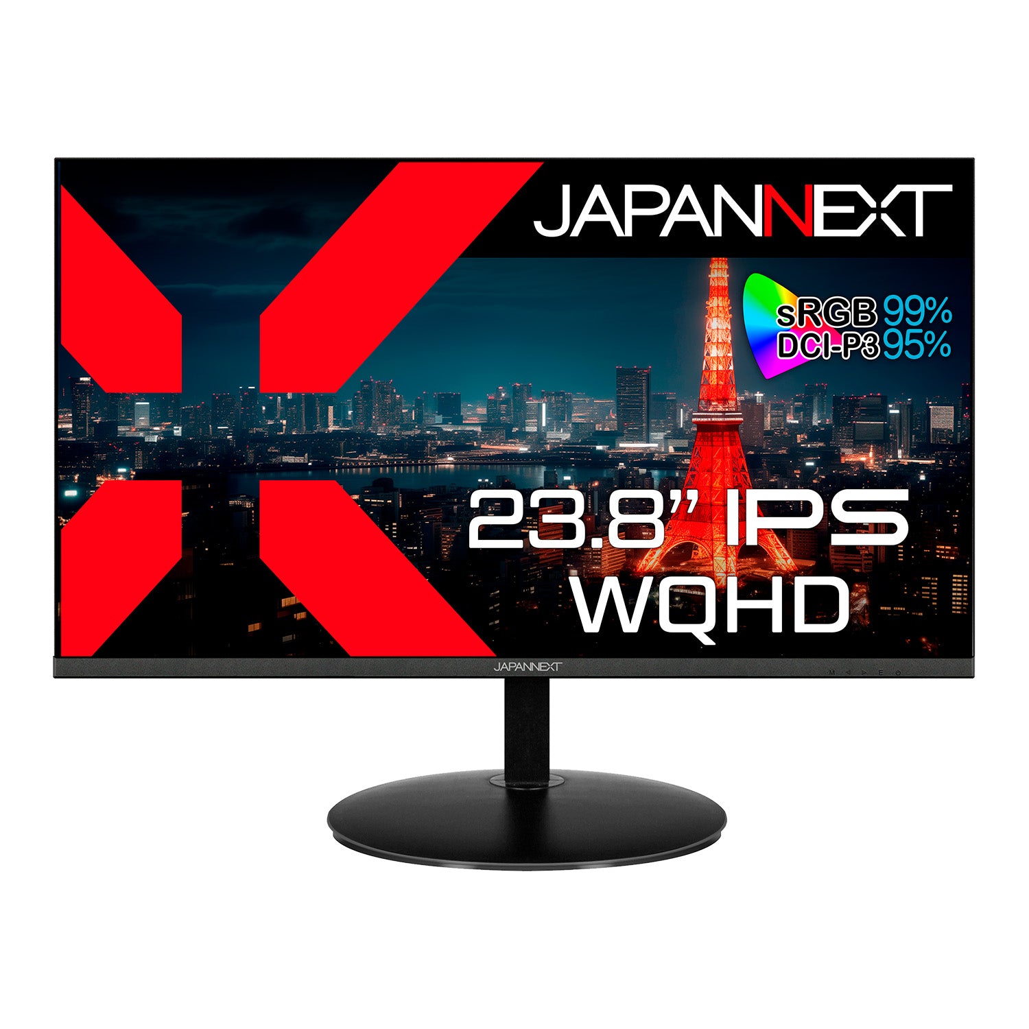 JAPANNEXT 23.8インチ IPSパネル搭載 WQHD(2560x1440)解像度 液晶