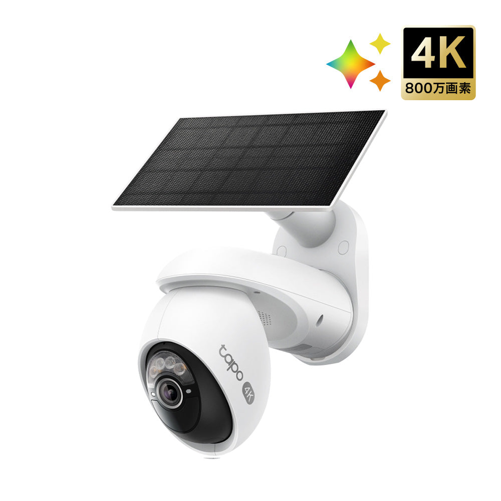 tapo ソーラーパワー防犯カメラキット 4K モデル名: 7C92 KIT tapo