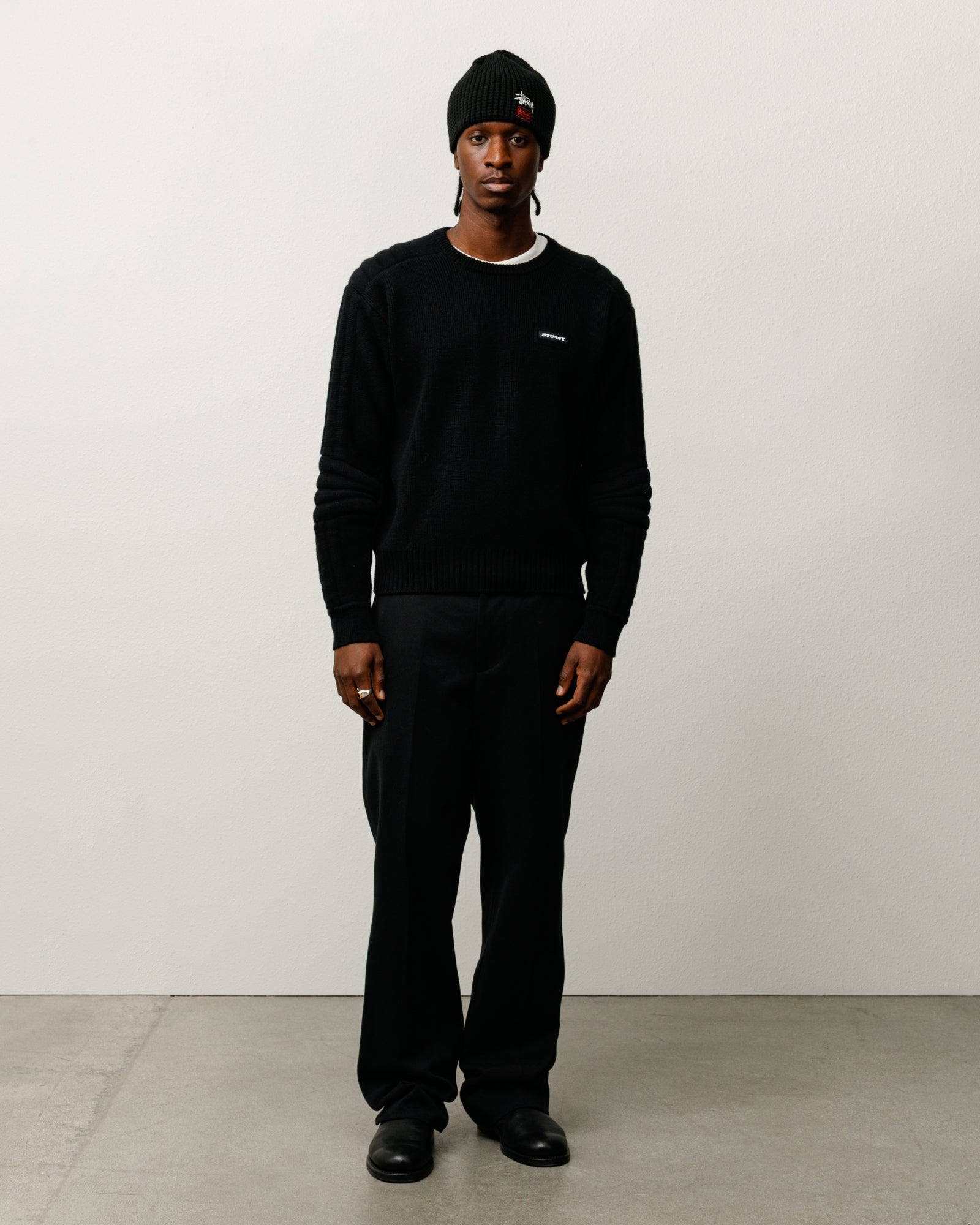 Moto Sweater – Black | Tops & Knits | Stüssy Japan