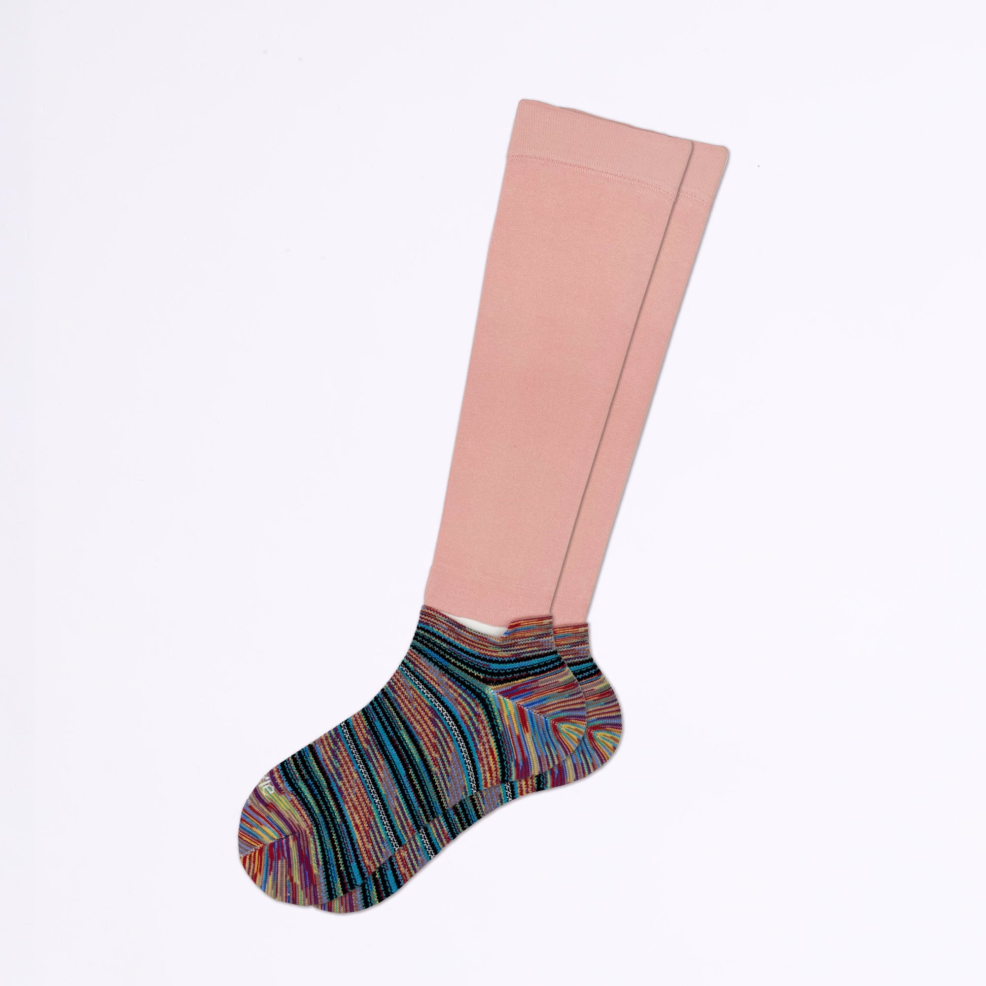 Ja-vie公式】3WAY-セットアップ綿混着圧ゆったりサポートソックス