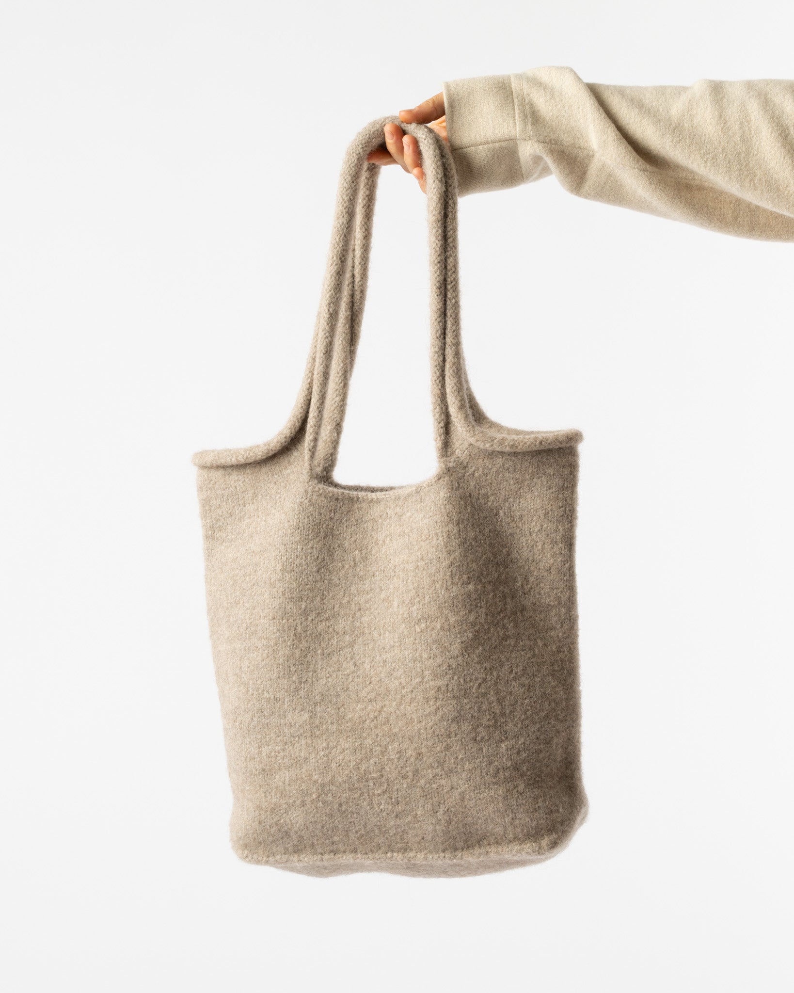 Lauren Manoogian Knit Tote in Dust Curated at Jake and Jones