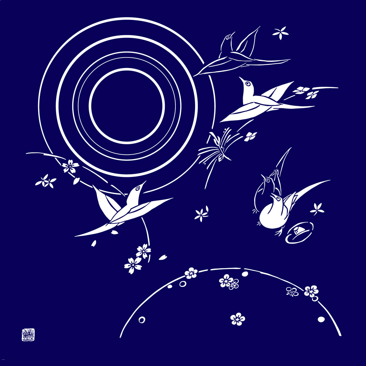 人間国宝 大場松魚風呂敷 加賀染め – jac（ジャック）：japanese-arts