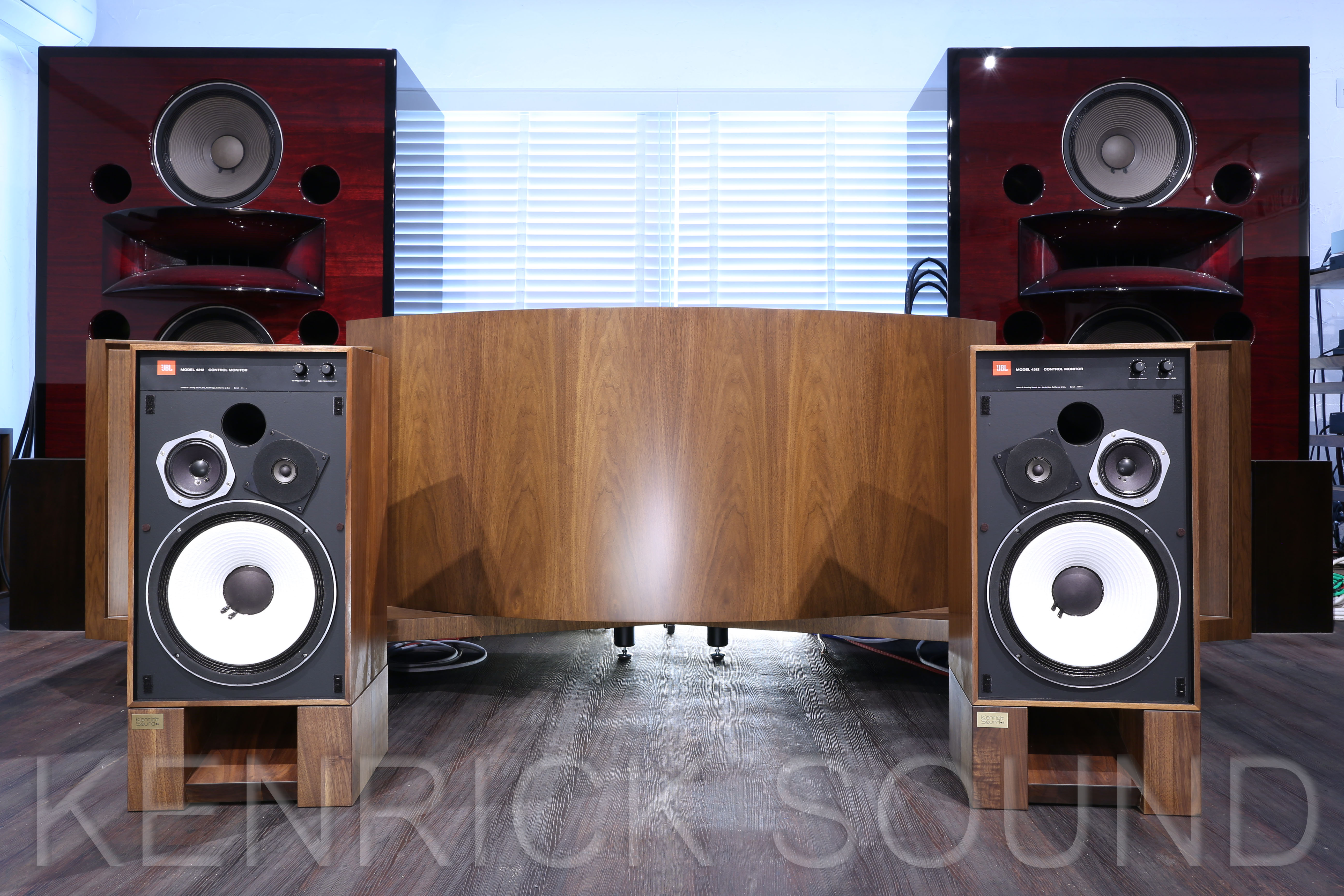 JBL 4312 ウォールナット ケンリックサウンド・メンテ品 金メッキ端子