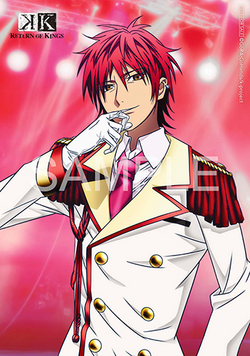 K 映画 SEVEN_STORIES 複製原画 スクエア缶バッジ 周防尊 K 映画