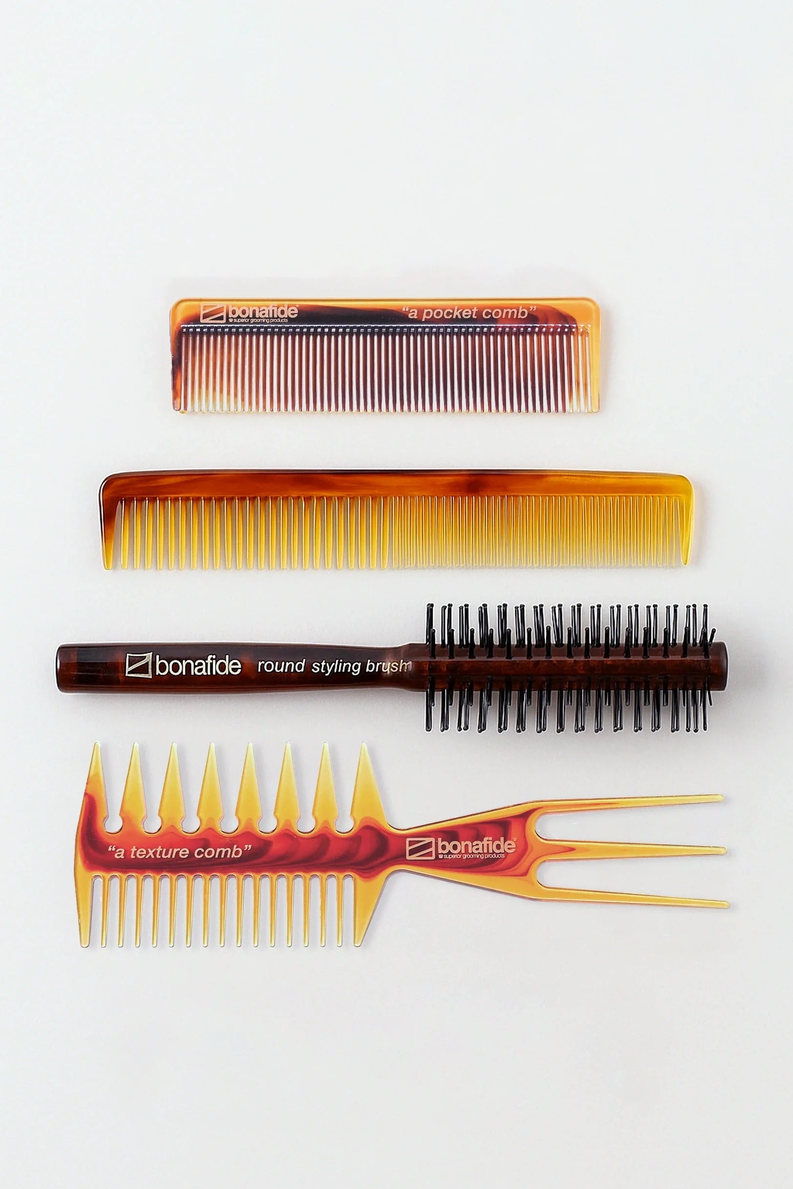 BONA FIDE オトクなオリジナル コーム＆ブラシセット（4種類） – KIOSQ