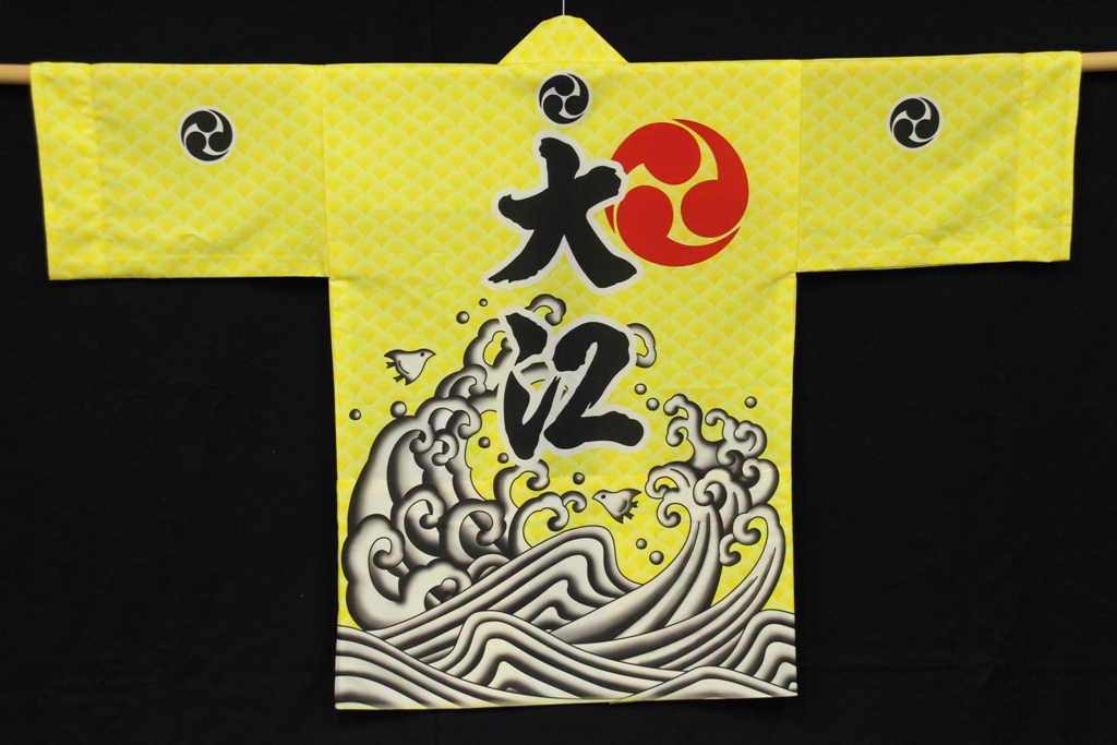 大江太鼓台、新調法被販売のお知らせ | 株式会社金鱗