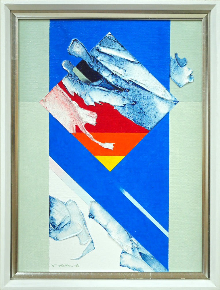 伊東熙寿作 油彩画 F25号 A-4 伊東熙寿作 油彩画 木製フレーム付き F10