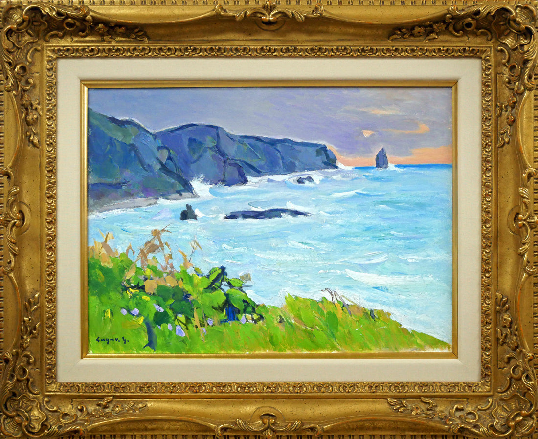 ノサップ岬 油絵 P8（455×333mm） 納沙布 岬 ノサップ岬 油絵 P8（455