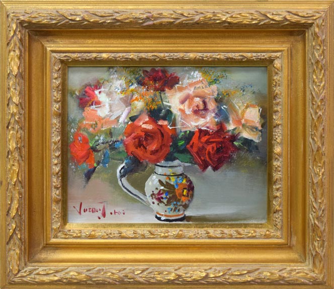 田渕眞兒 油絵 油彩 薔薇シリーズ 花 No.27 田渕眞兒 油絵 油彩 薔薇