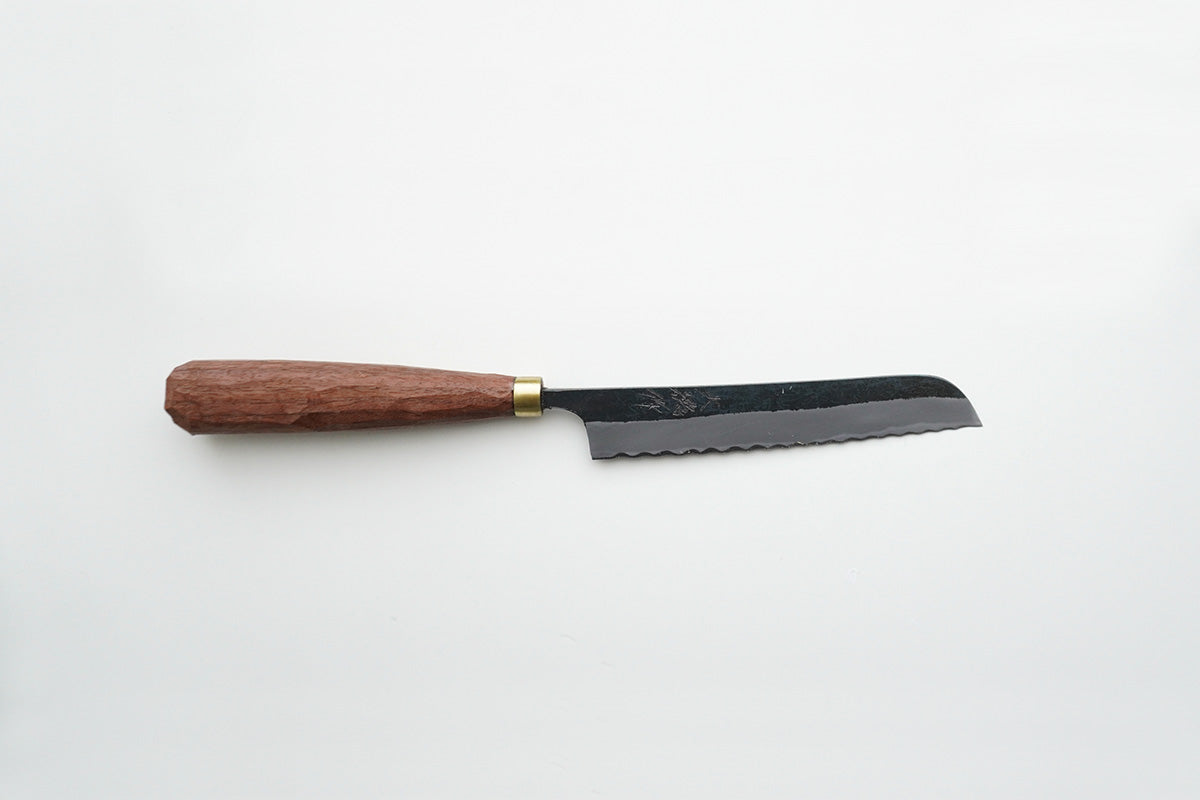 鍛冶職人 赤畠大徳 ｜ 黒打パン切り包丁 120mm