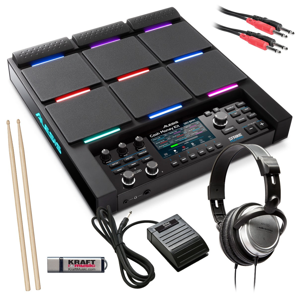 Alesis Strike MultiPad Sampling Percussion Pad BONUS PAK – Kraft Music