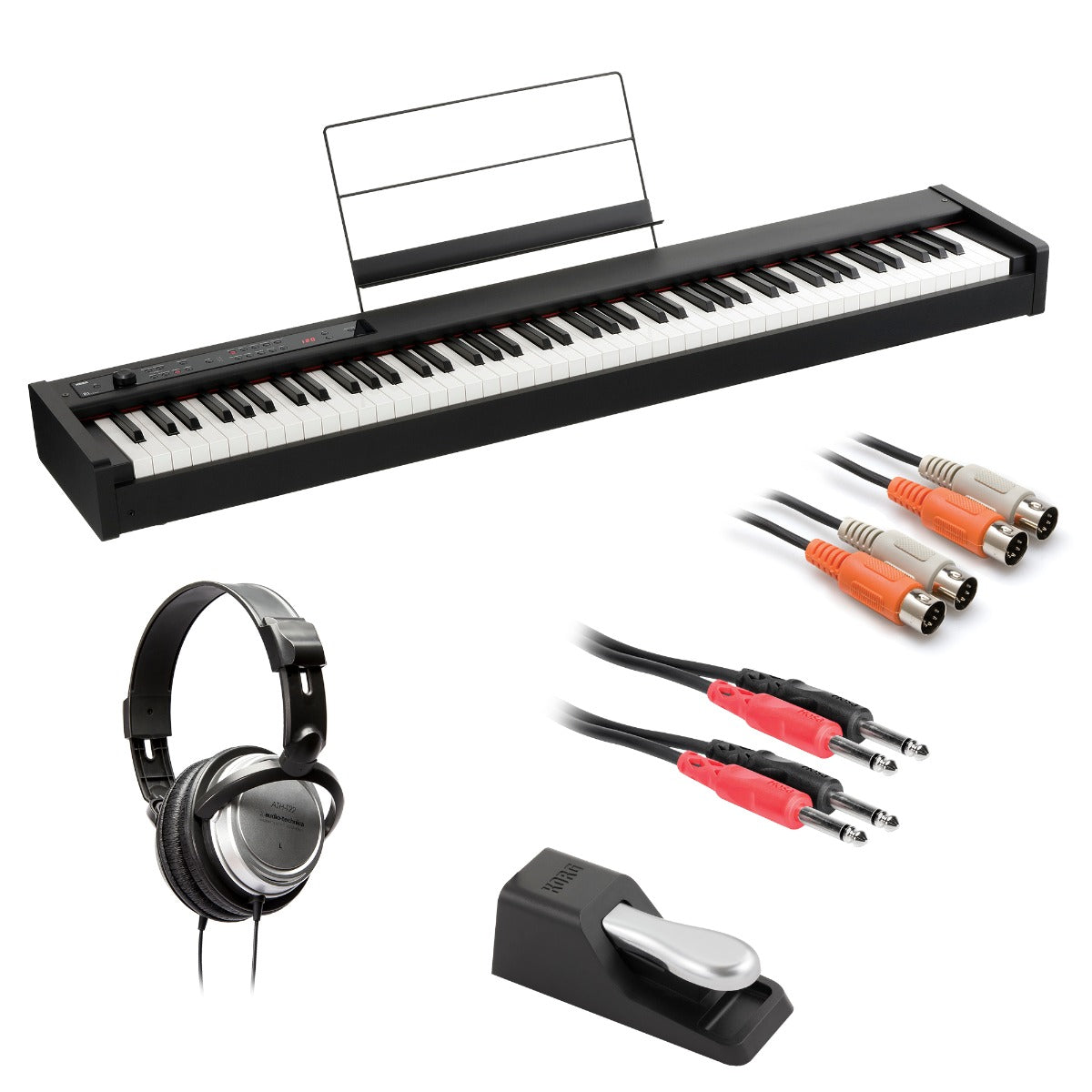 Korg D1 Digital Piano - Black BONUS PAK – Kraft Music