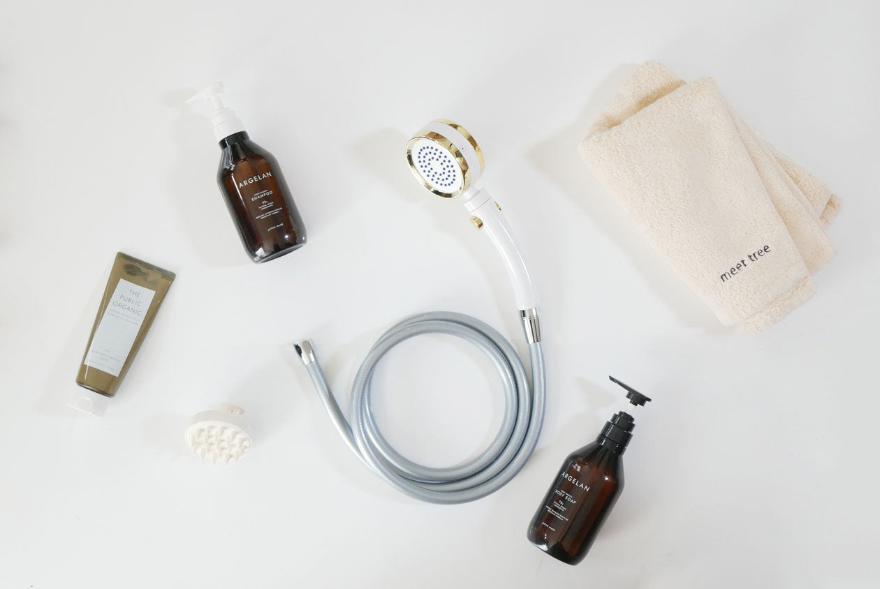 Viva＞ナノバブルシャワーホース＋シルクレインシャワーヘッド セット