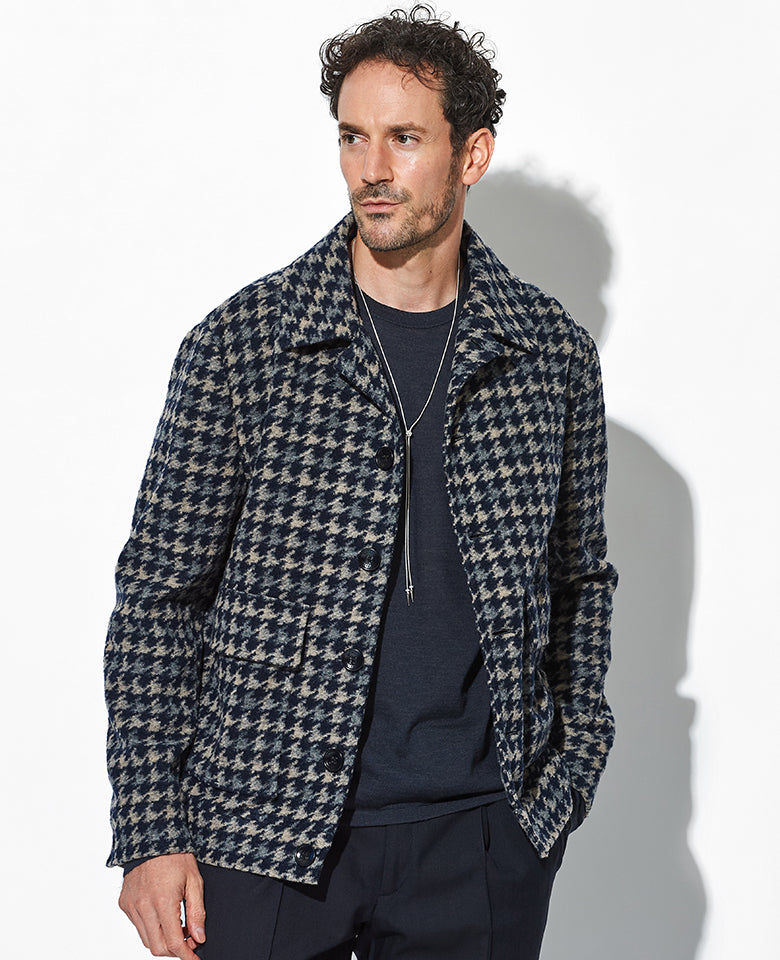 千鳥格子柄ブルゾン – 買えるLEON