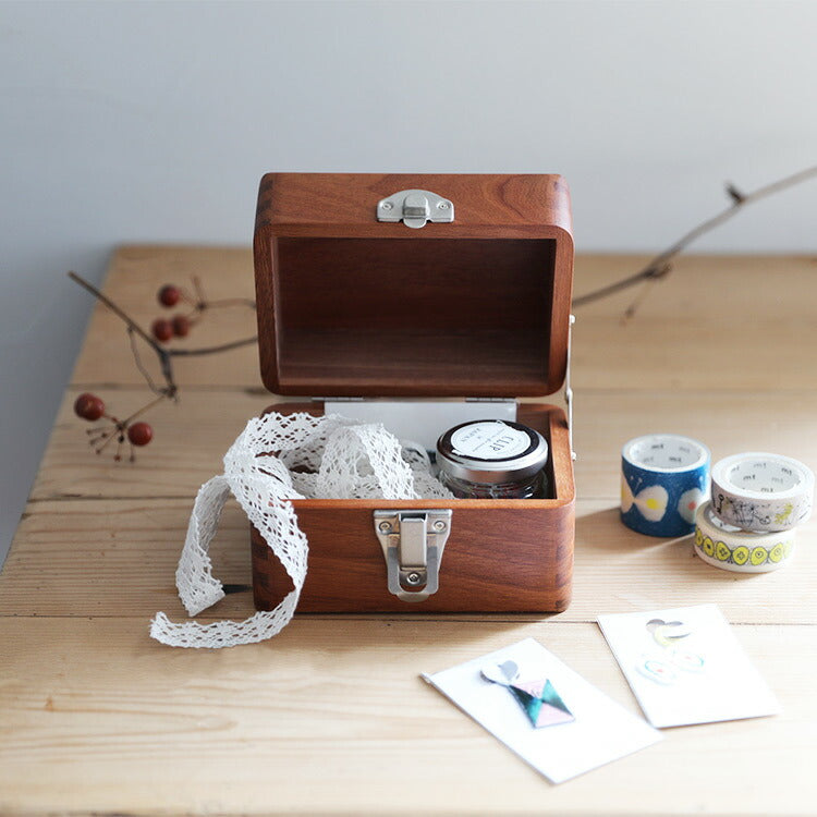 ツガの手提げ小箱 倉敷意匠 木箱 収納ボックス 収納 アンティーク ふた