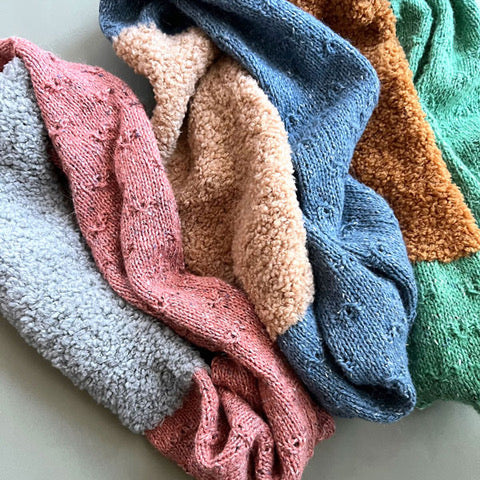 ツイードとファーのスヌード glitt-36 星野真美デザイン 【KN】 編み物