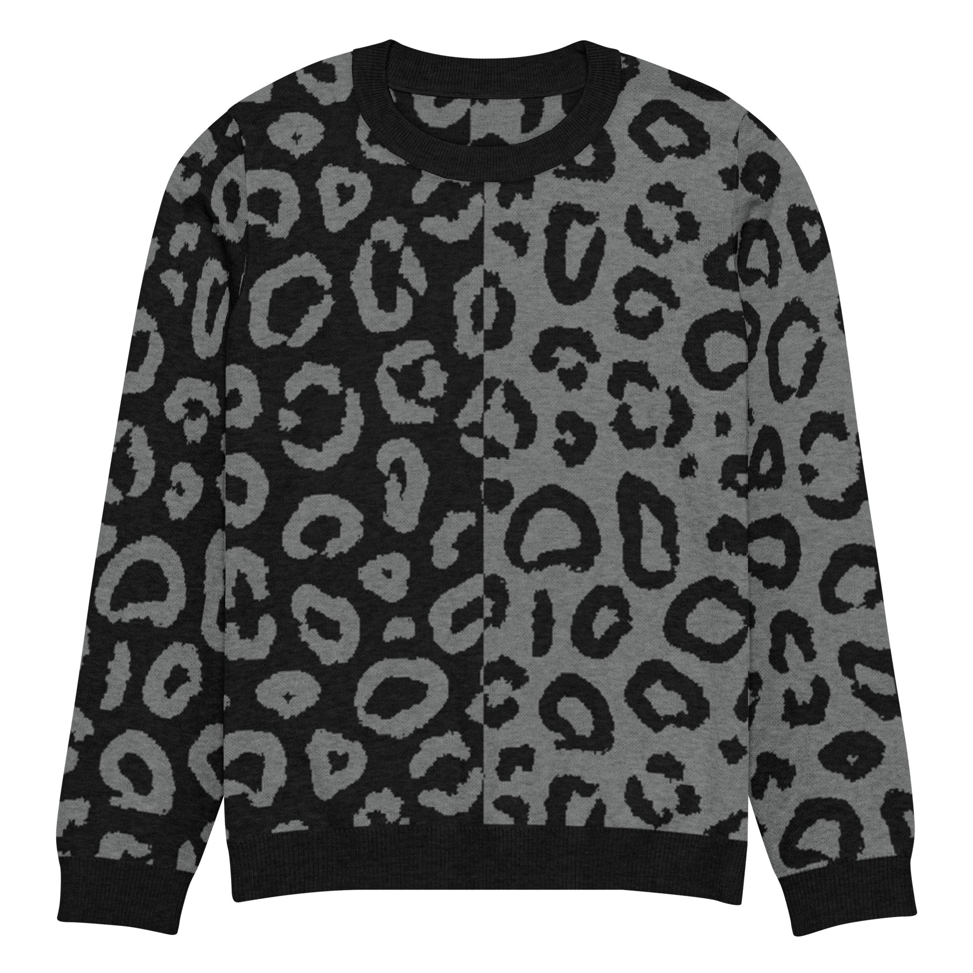 Leopard Knitted Crew Neck Sweater – Kat's Boutique NY