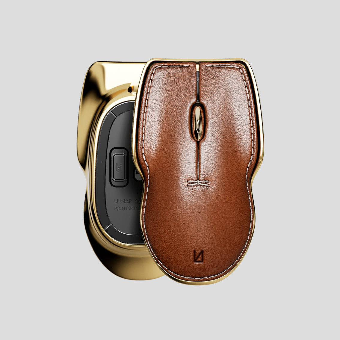 Wireless Computer Mouse - Pointer Instrument | Classic Brown