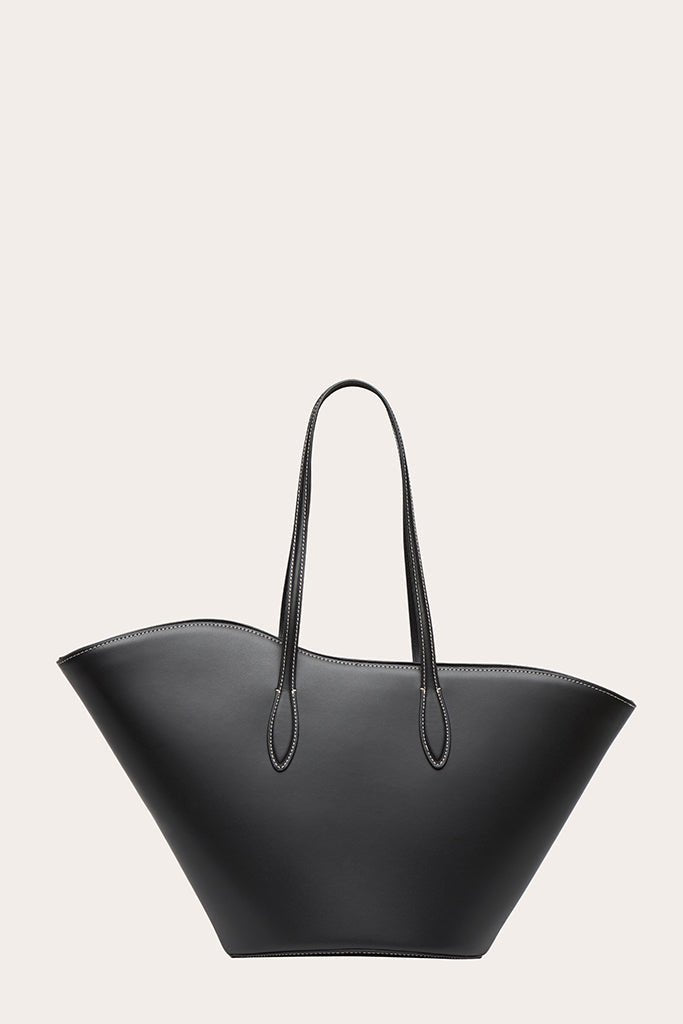 Tulip Shoulder Bag Medium Black - Liffner