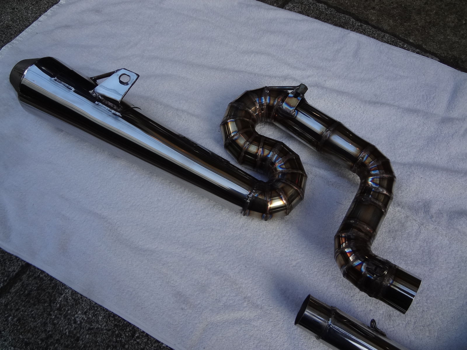 SR400 ワンオフマフラー 2種類 製作 : MOTO-DOGカスタム日記