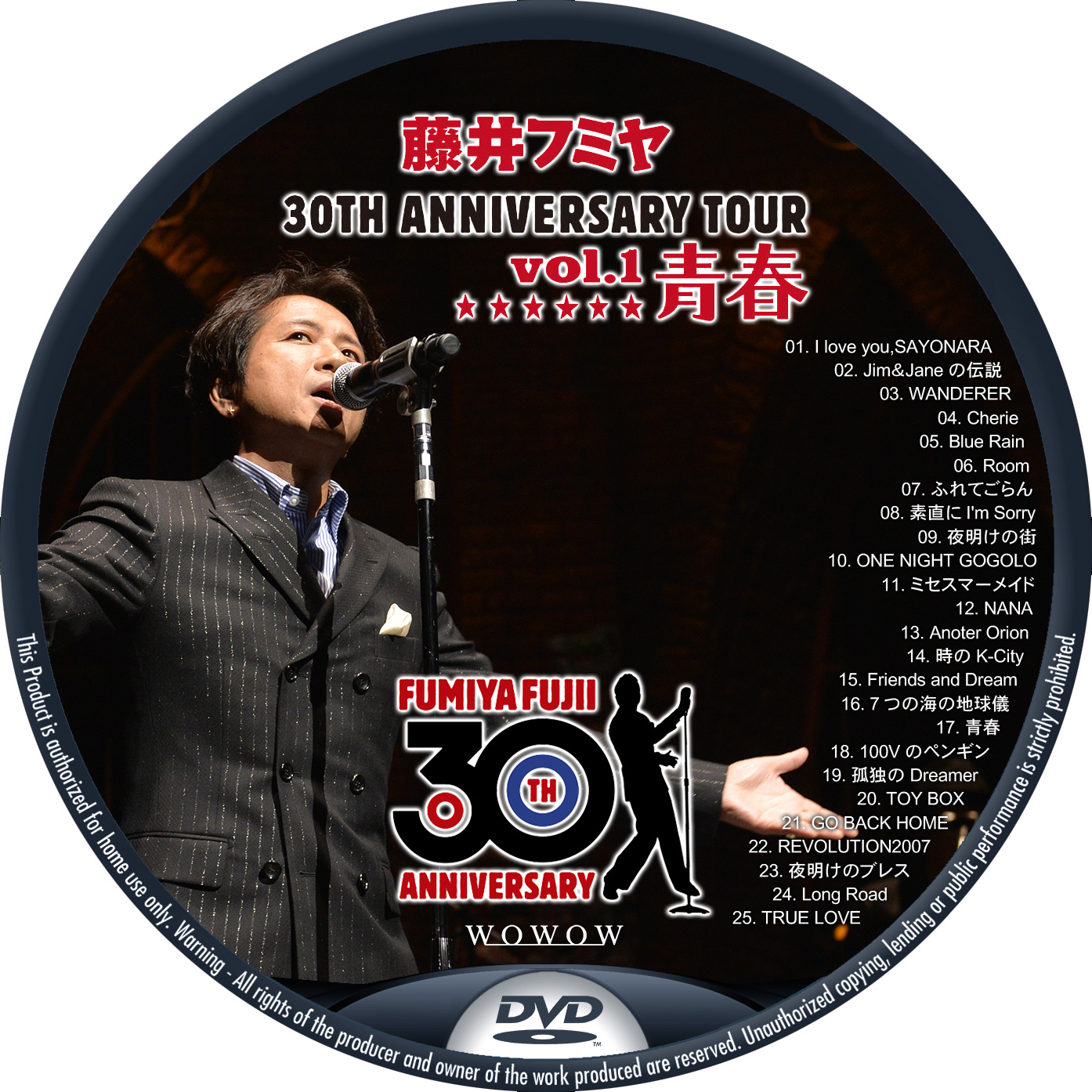 藤井フミヤ 30TH ANNIVERSARY TOUR vol.1 青春 – レーベル92