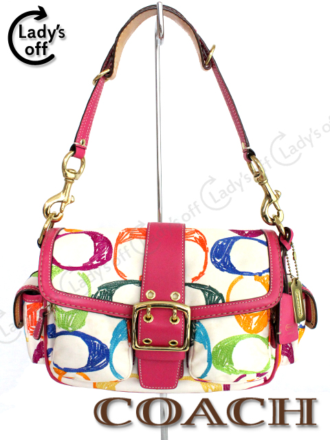 コーチ[COACH] カラフル シグネチャー柄 ショルダーバッグ | 買取実績