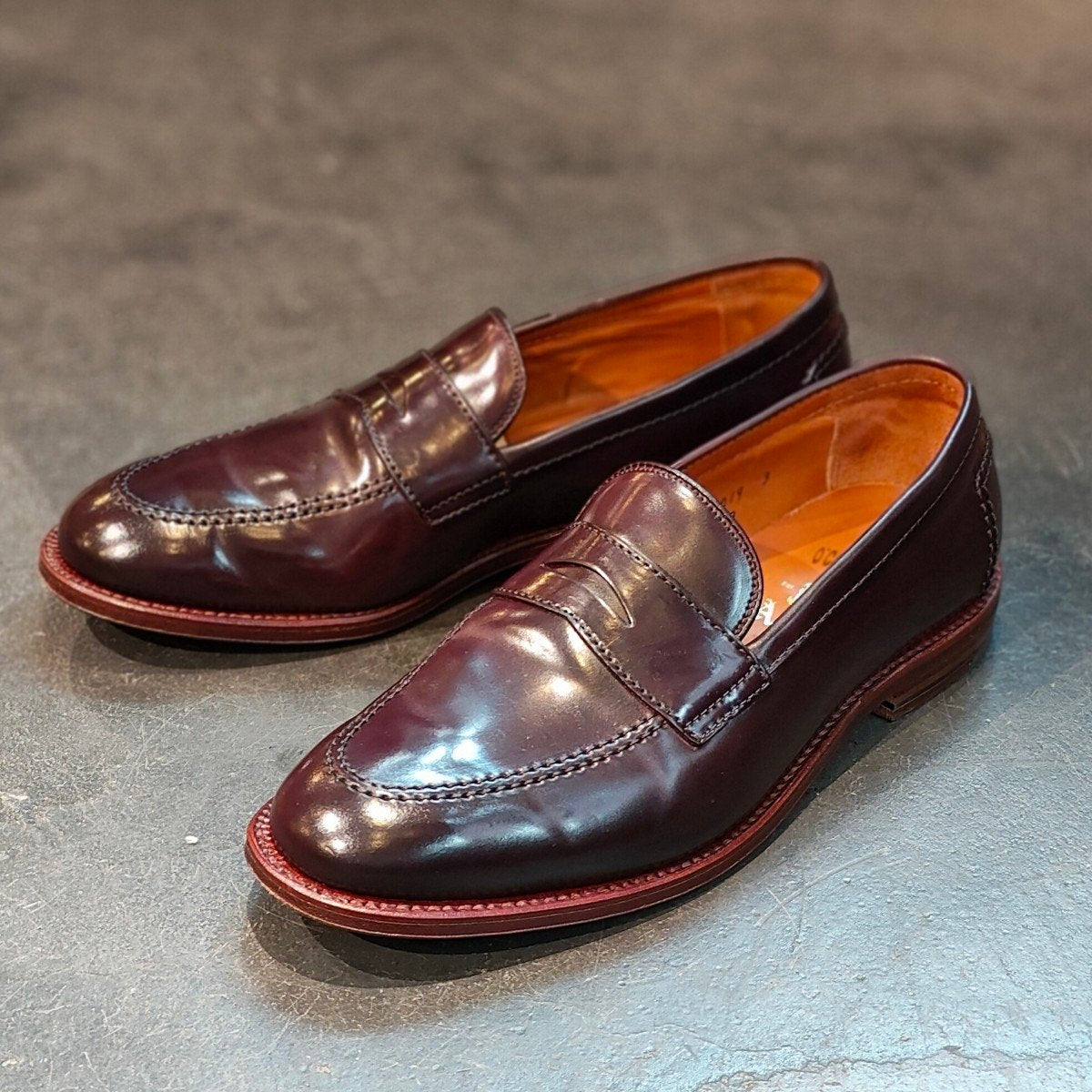 希少 試着程度 【ALDEN】オールデン×オーコネルズ 96297 ペニー