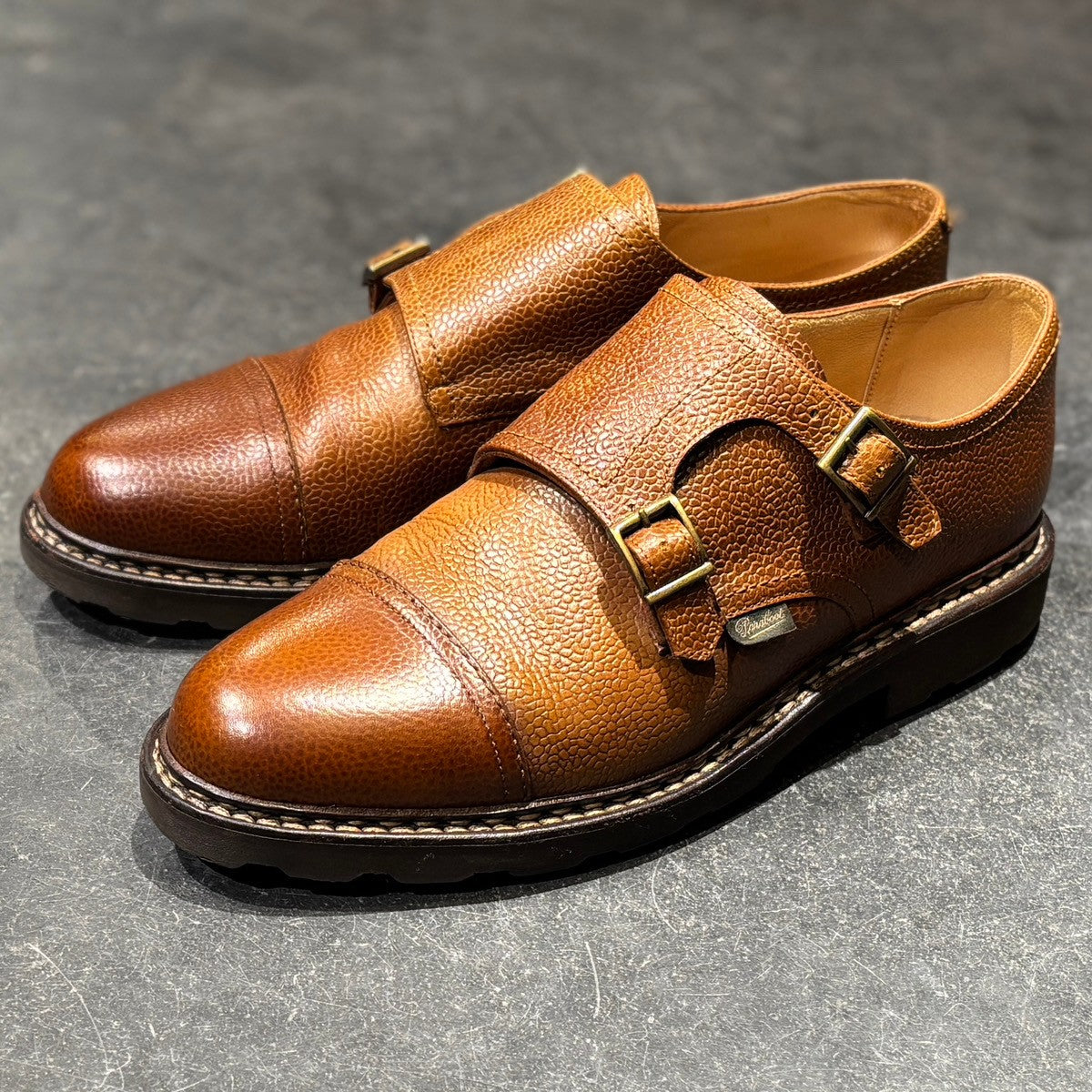 Paraboot】パラブーツ レザーシューズ ウィリアム ダブルモンク