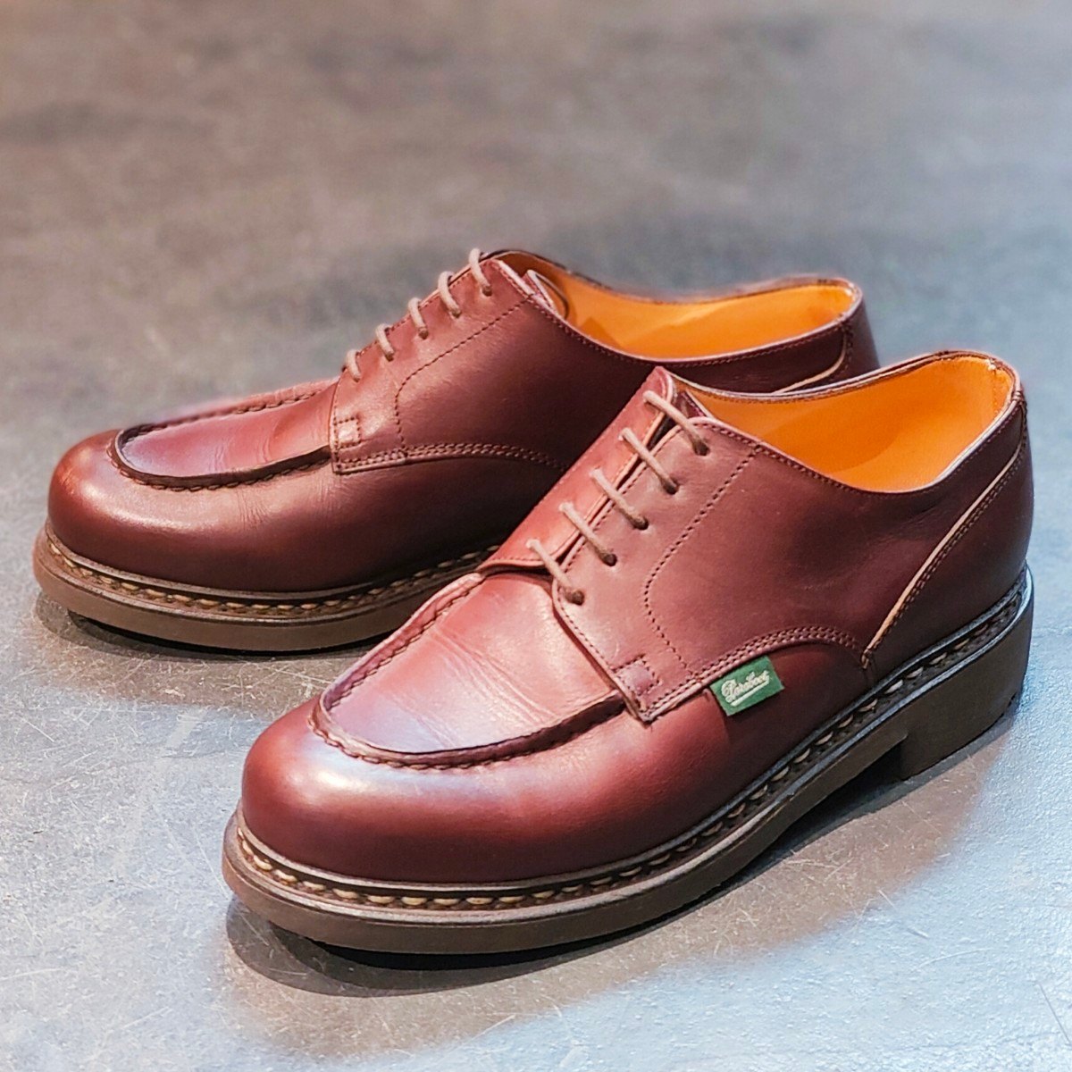 美品 【Paraboot】パラブーツ シャンボード Uチップ リスレザー カフェ