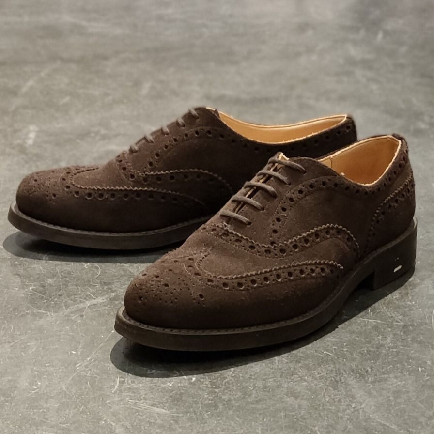 使用数回 【Churchs】チャーチ アマシャム ウイングチップ スエード