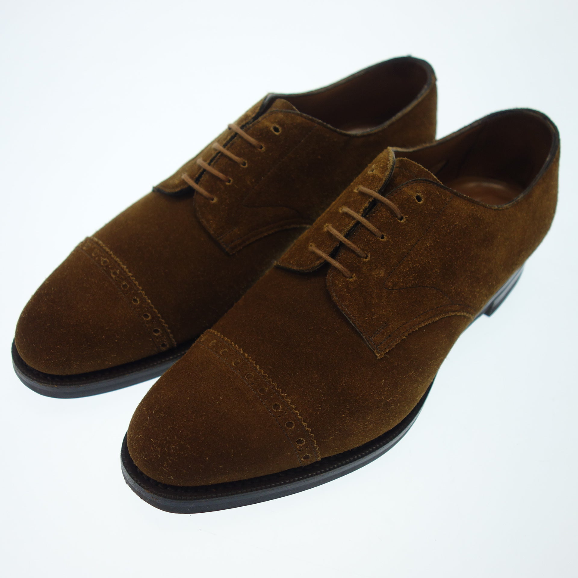 EDWARD GREEN】エドワード グリーン パンチドキャップトゥ スエード